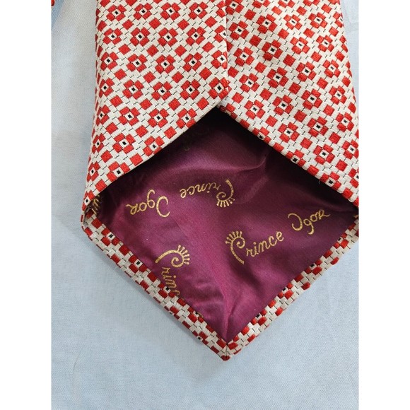 Vintage Goldsmith's Memphis by Prince Igor Geometric Floral Neck Tie Movie Prop - Picture 6 of 6